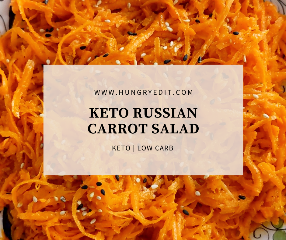 Keto Russian Carrot “Korean” Salad (Morkovcha)