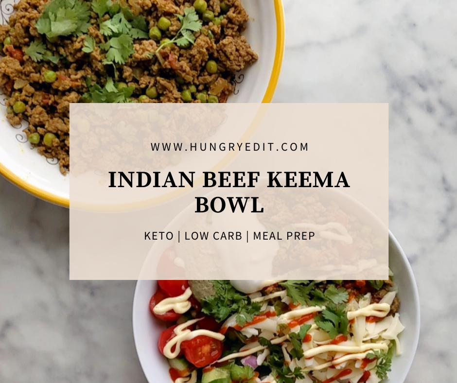 Keto Indian Beef Kheema Bowl