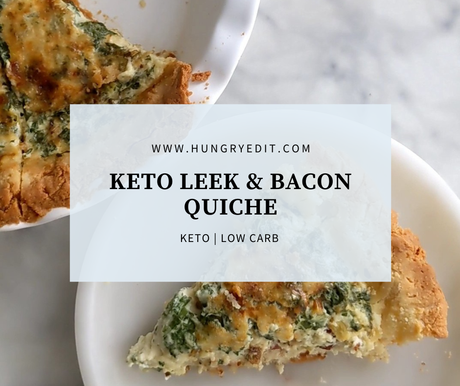 Keto Leek and Bacon Quiche