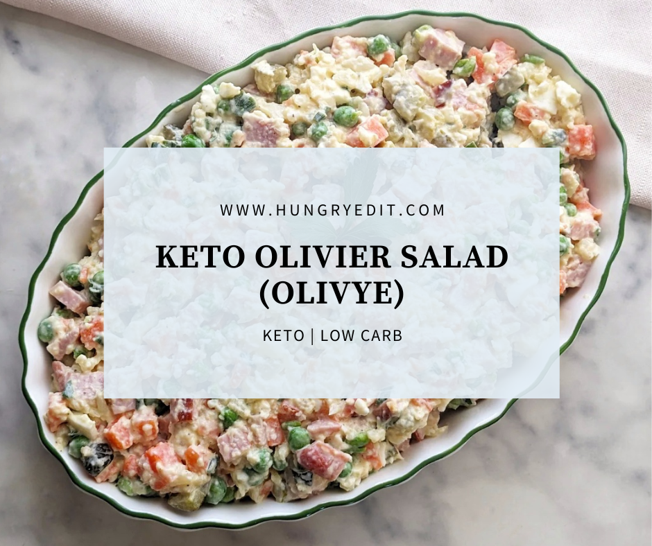 Keto Olivier Salad Russian Potato Salad 