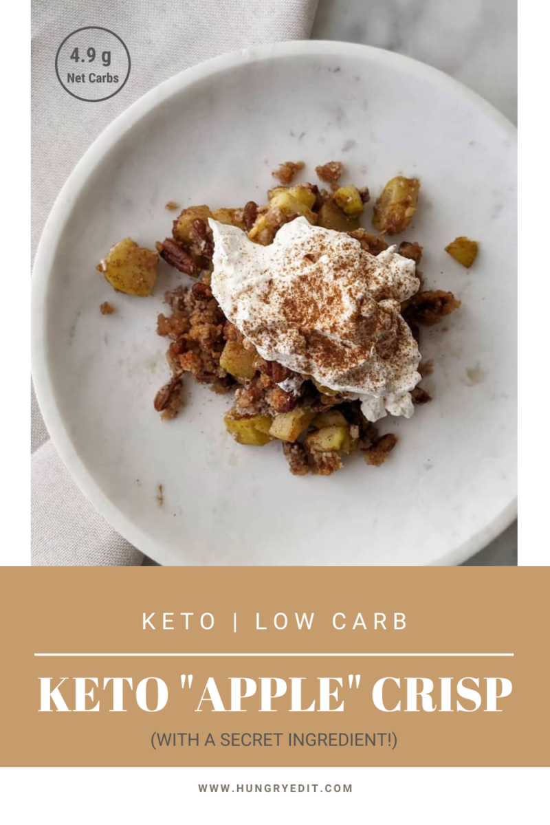 Keto Apple Crisp (With a Secret Ingredient!) Hungry Edit Zuchhini!