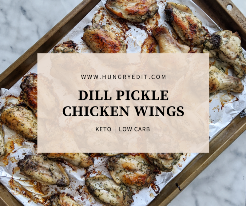 Easy Dill Pickle Chicken Wings (Oven Baked) Keto Dinner Recipe