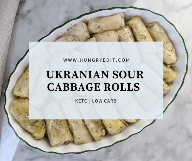 Ukrainian Sour Cabbage Rolls with Bacon (Keto) Hungry Edit Instant