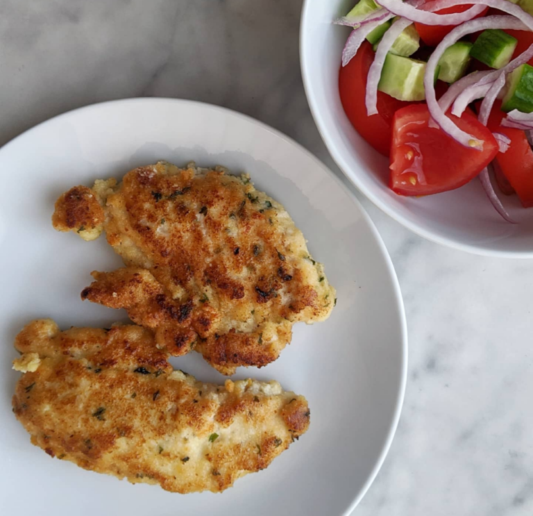 Keto White Wine Chicken with Almond Flour Breading