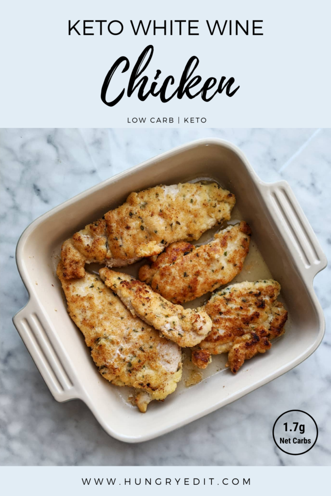 Keto White Wine Chicken with Almond Flour Breading