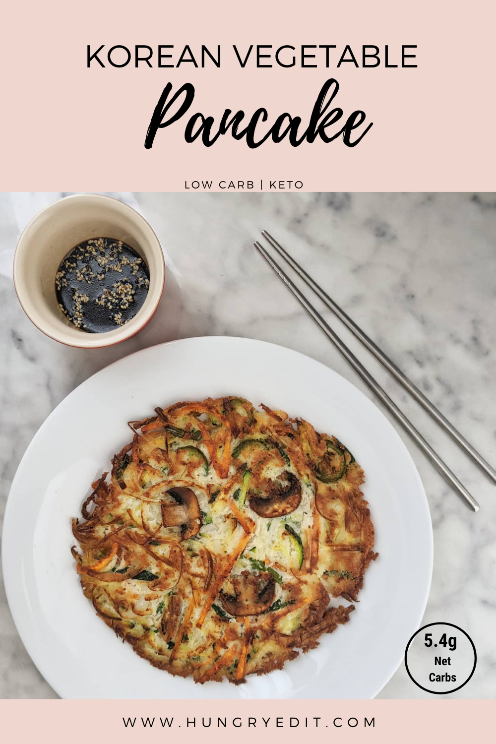Keto Korean Vegetable Pancake (Yachaejeon 야채전) With Almond Flour