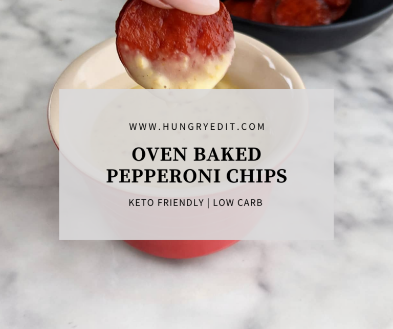 Baked Keto Pepperoni Chips (with Keto Honey Mustard)