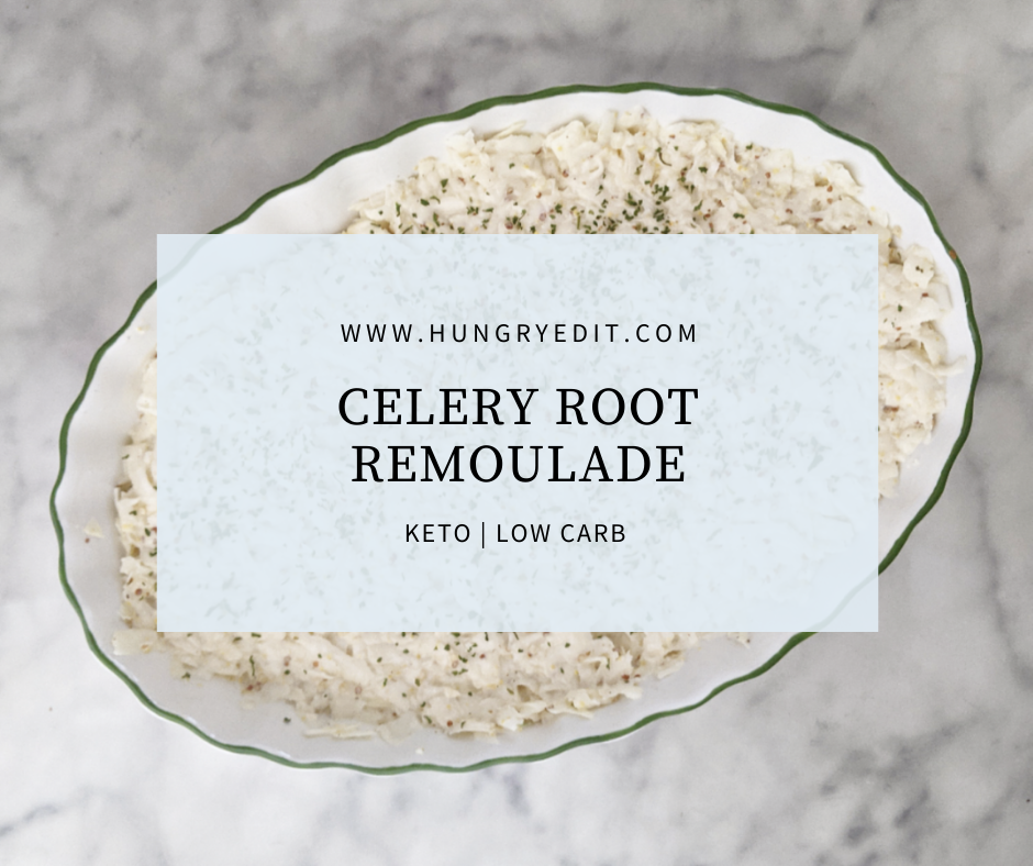 Keto Celery Root Remoulade (Celeri Remoulade) 5.4g Carbs
