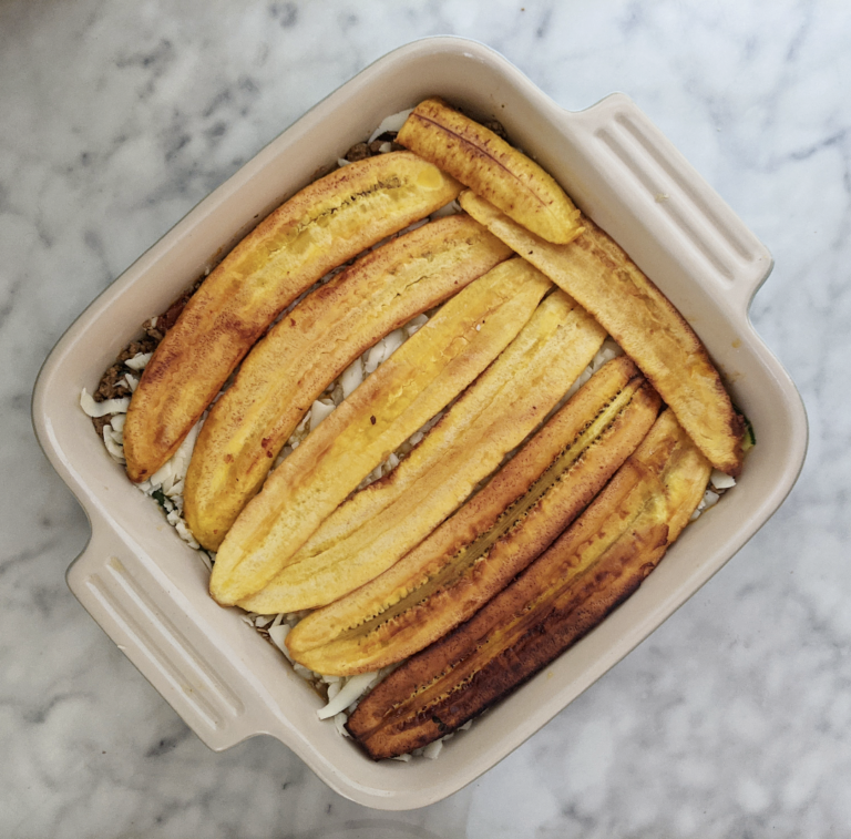 Low Carb Pastelón (Puerto Rican Plantain “Lasagna”) - Hungry Edit