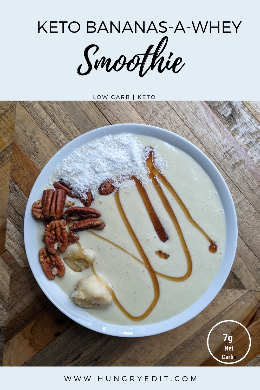 BananasAWhey Smoothie (KetoFriendly) 7g Net Carbs