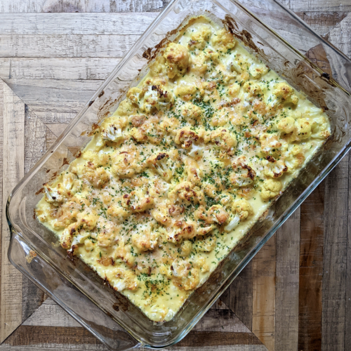 Keto Cauliflower Au Gratin