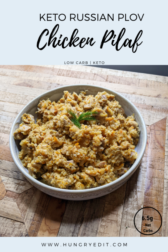 Keto Russian Plov (Chicken & Cauliflower Rice Pilaf)