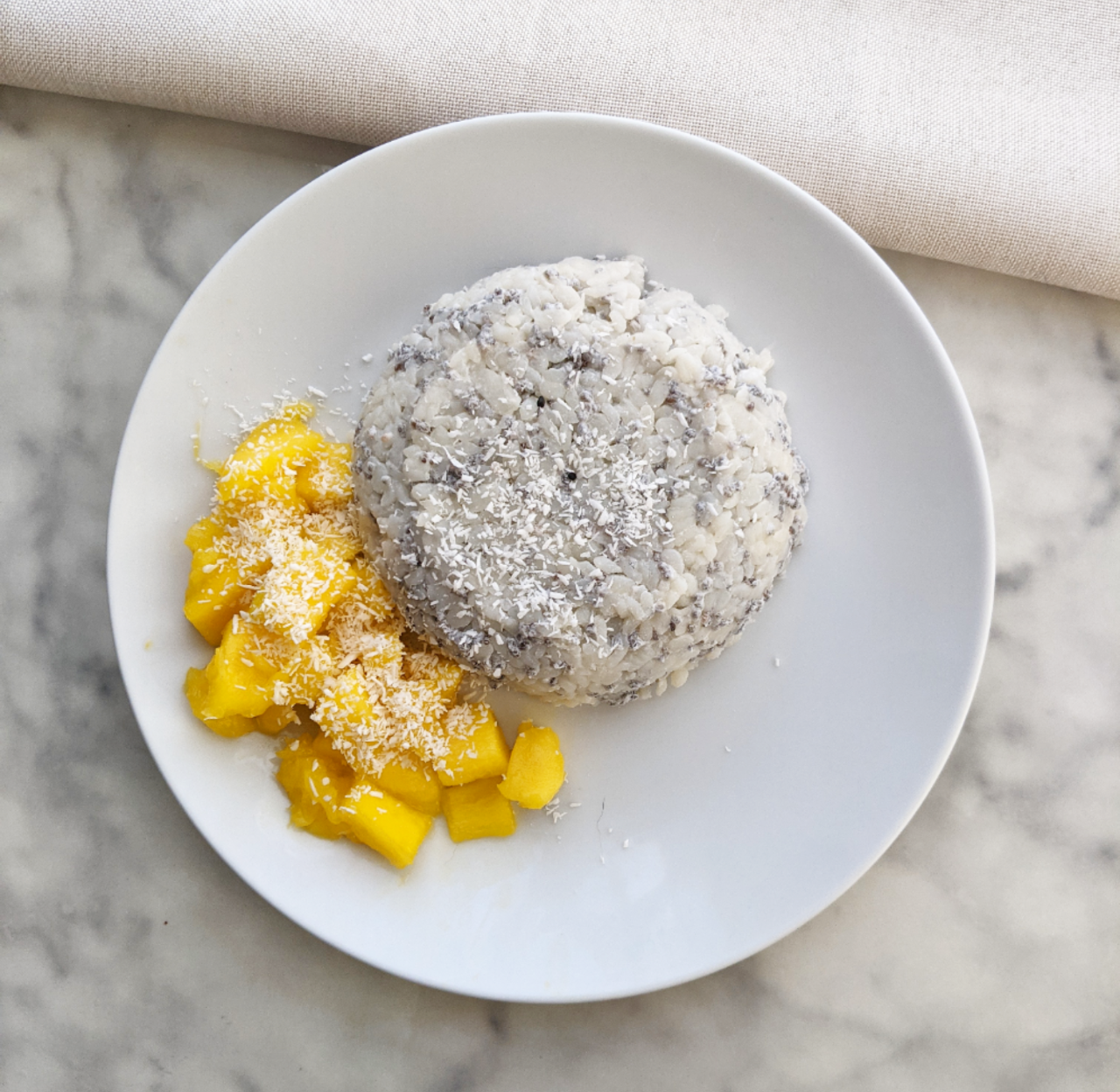 Low Carb Mango Sticky Rice