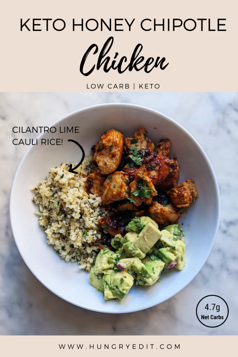 Keto Honey Chipotle Chicken (With Cilantro Lime Cauliflower Rice)