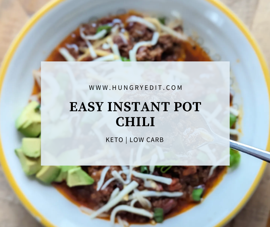 Keto Instant Pot Chili (With Keto-Friendly Beans!) Ready in 1 Hour!